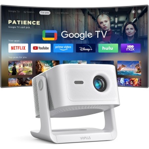 【Official Netflix】4K Projector with WiFi 6 and Bluetooth 5.2, VOPLLS Auto Focus/Keystone Projectors, Native 1080P Outdoor Projector, Dolby Audio Home Theater, Compatible w/iOS/Android/HDMI/USB